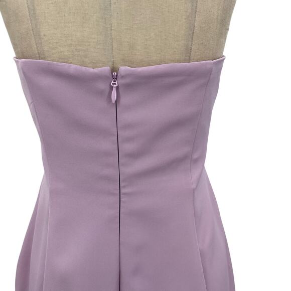 Lavish Alice Layla Dress Colorblocked Pleated Bandeau Lilac Purple Size US 12 - Picture 8 of 12